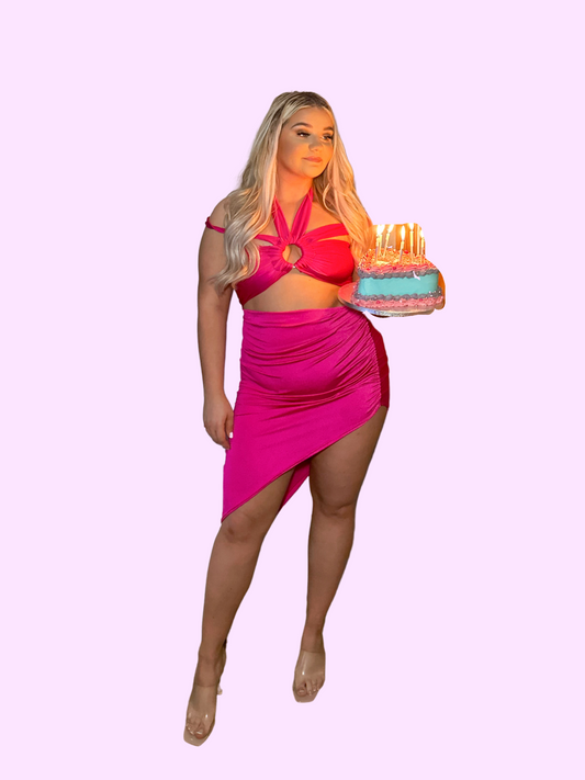 Birthday Side Midi Skirt 💕